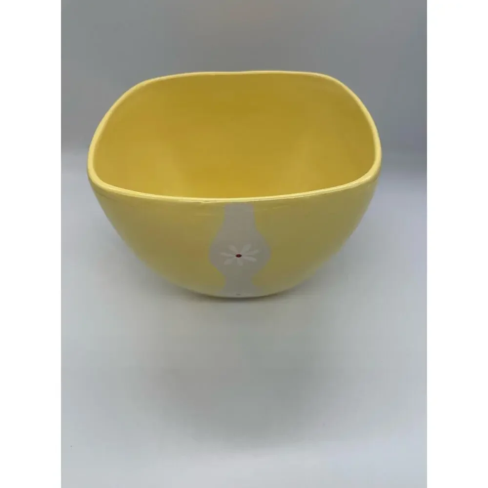 Pfaltzgraff Dazee Sun Yellow Daisy Serving Bowl 8